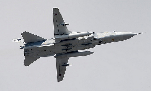 Nga bác tin 6 máy bay Su-24 bị tiêm kích Anh rượt đuổi trên Biển Đen