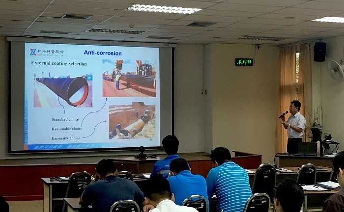 Công ty TNHH Ống gang cầu Xinxing diễn trình kỹ thuật tại Thái Lan