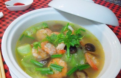 Cách làm món canh mướp nấu tôm nấm siêu ngon