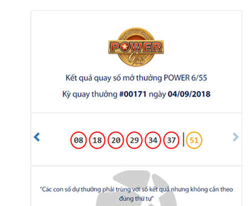 Kết quả xổ số Vietlott hôm nay 4/9/2018: 6 người 