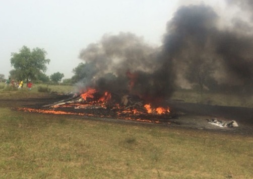 Máy bay chiến đấu MiG-27 rơi tại Ấn Độ, bốc cháy dữ dội