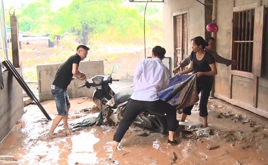 Hiện trường vụ vỡ hồ chứa chất thải tại Lào Cai, hàng chục hộ dân bị ảnh hưởng