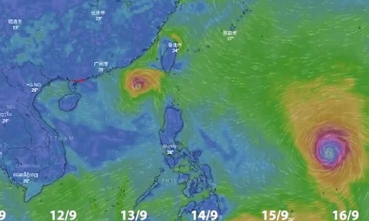 Bão số 5, siêu bão Mangkhut cùng tấn công Biển Đông?