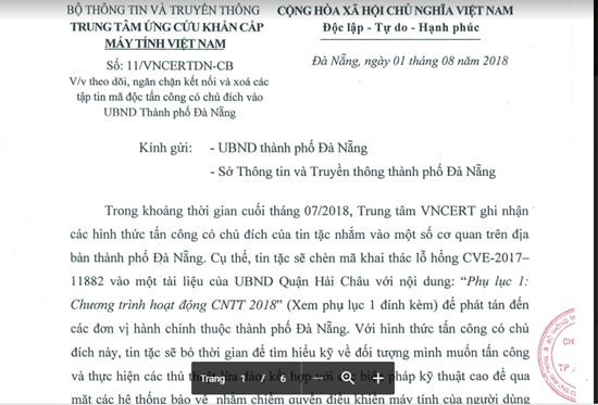 Đà Nẵng: Xử lý trách nhiệm lãnh đạo nếu để mã độc lan rộng, gây hậu quả nghiêm trọng