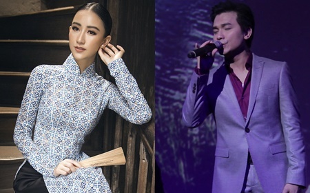 Mạnh Quỳnh hòa giọng cùng người đẹp xứ Huế Hà Thu trong minishow bolero