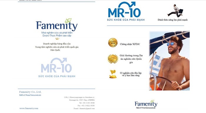 Ra mắt sản phẩm hỗ trợ cải thiện sinh lý nam giới từ Hàn Quốc