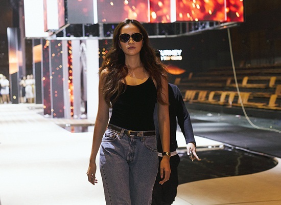 Ngọc Châu tái xuất sàn catwalk sau khi đăng quang Hoa hậu Siêu quốc gia