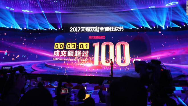Alibaba lập kỷ lục lịch sử, kiếm hơn 24 tỉ USD trong vòng 16 giờ