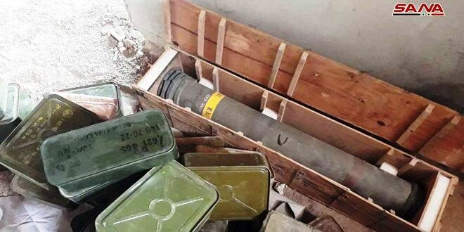 Quân đội Syria “khai quật” kho vũ khí khủng bố cất giấu tại ngoại ô Damascus