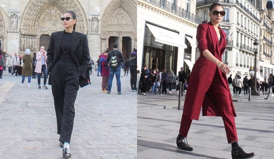 Street style siêu chất của Trương Thị May tại kinh đô thời trang Paris