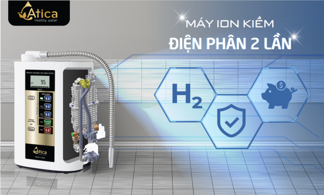 4 điểm “độc nhất vô nhị” của máy tạo nước ion kiềm giàu hydro Atica