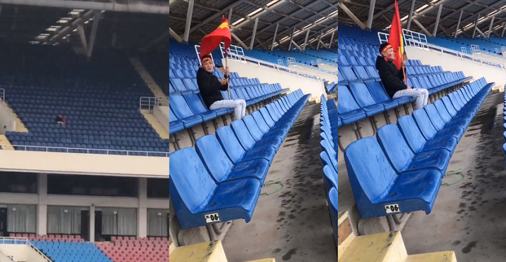 CĐV “hot” nhất trận chung kết lượt đi AFF Cup: Một mình tới sân Mỹ Đình cổ vũ cho tuyển Việt Nam vì nhầm lịch