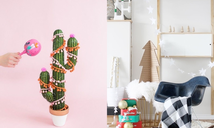 Các mẫu cây thông giáng sinh đơn giản có thể tự làm tại nhà