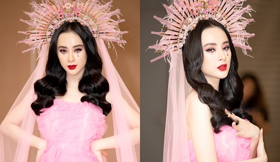Angela Phương Trinh lộng lẫy như nữ thần mùa xuân xuất hiện trên thảm đỏ