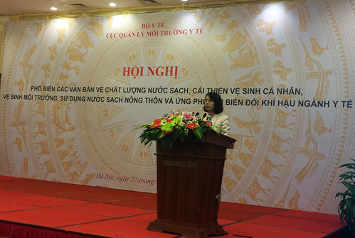 Bộ Y tế tổ chức Hội nghị phổ biến các văn bản về  chất lượng nước sạch, vệ sinh môi trường