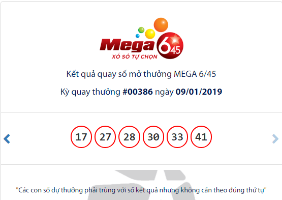 Kết quả xổ số Vietlott hôm nay 11/1/2019: Chủ nhân Jackpot hơn 33 tỷ đồng là ai?