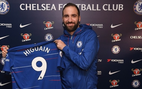 Higuain chính thức gia nhập Chelsea, mang số áo dính lời nguyền ở Stamford Bridge