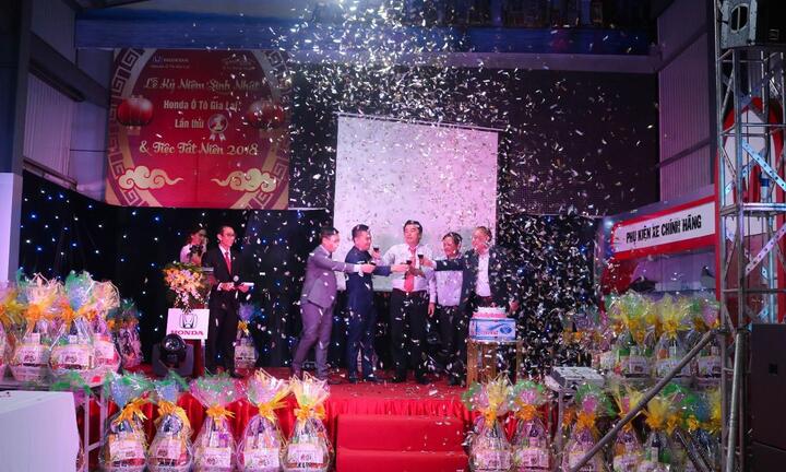 Honda Ôtô Gia Lai – Tưng bừng tổ chức lễ kỷ niệm sinh nhật 1 năm và tất niên 2018