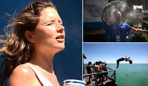 Người Úc vật lộn với nắng nóng 49 độ C ngay dịp đầu năm mới