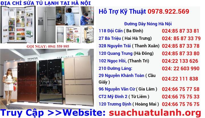 Địa chỉ sửa tủ lạnh Hitachi giỏi nhất tại Hà Nội
