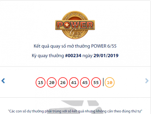 Kết quả xổ số Vietlott hôm nay 31/1/2019: Jackpot hơn 39 tỷ đồng 