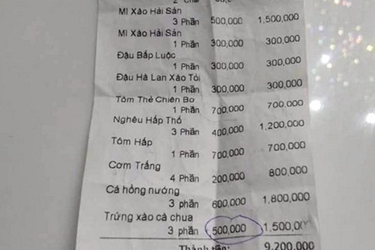 Thực hư vụ chặt chém bát cơm trắng giá 200 nghìn, đậu luộc 300 nghìn ở Nha Trang?