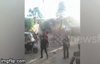 Video: Người dân la hét hoảng loạn vì bị sư tử đói mò vào tận làng rượt đuổi