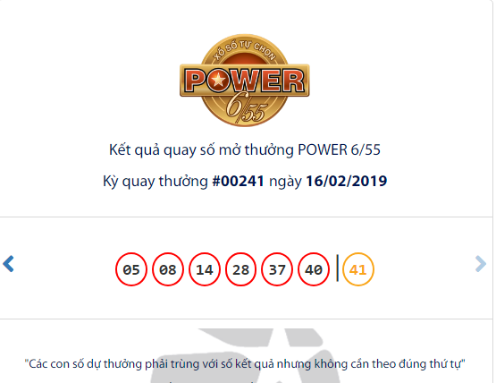 Kết quả xổ số Vietlott hôm nay 16/2/2019: Jackpot hơn 52 tỷ đồng không tìm thấy chủ nhân