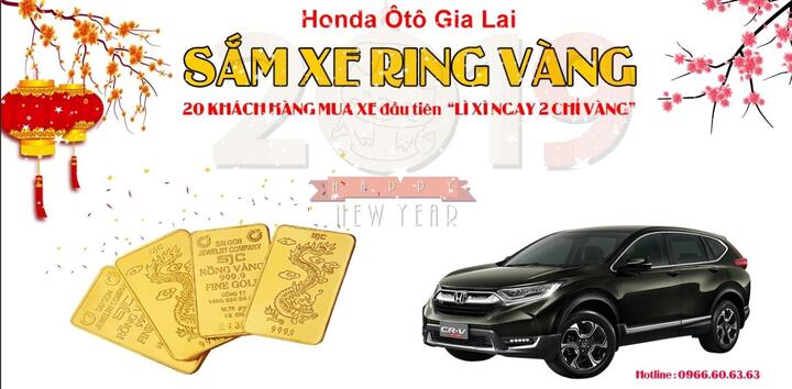 “Khai lộc đầu xuân - Sắm xe rinh vàng” cùng Honda Ôtô Gia Lai