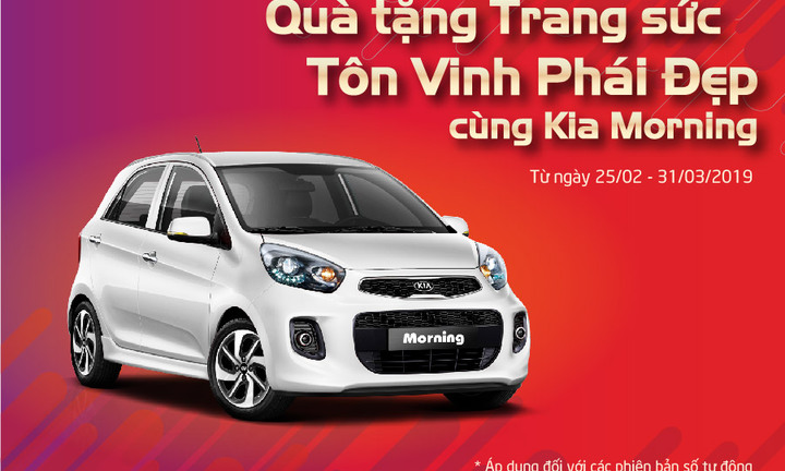 Kia Morning tặng quà trang sức tôn vinh phái đẹp