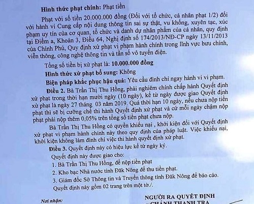 Phạt người tung tin bịa đặt thịt lợn dịch trên Facebook 10 triệu đồng
