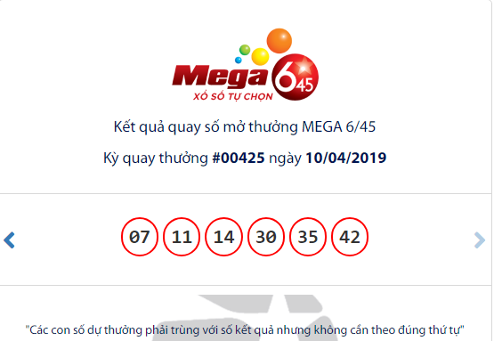 Kết quả xổ số Vietlott hôm nay 12/4/2019: Jackpot hơn 36 tỷ đồng 