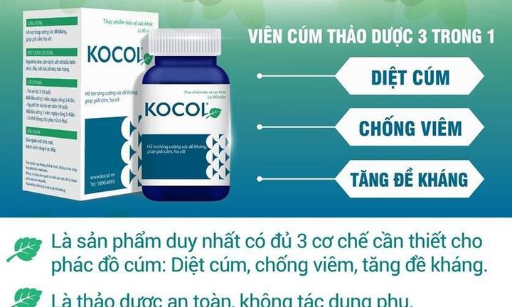 Kocol – Trị cảm cúm nhanh, an toàn cho bà bầu!