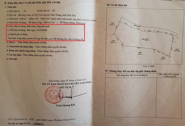 Tam Nông (Phú Thọ): Muốn lấy 