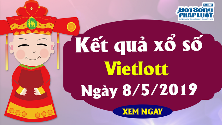 Kết quả xổ số Vietlott thứ 4 ngày 8/5/2019