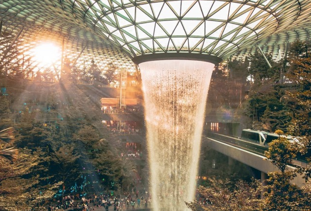 Mô hình sân bay công viên sinh thái Jawel Changi tại Singapore