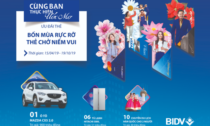 Cùng thẻ BIDV Giải nhiệt mùa hè