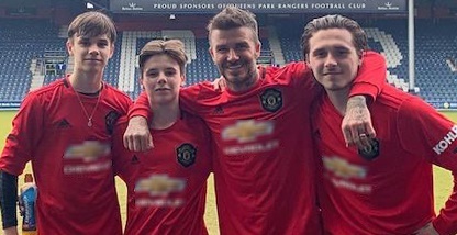 Victoria Beckham đăng ảnh chồng con chơi bóng làm dân mạng 