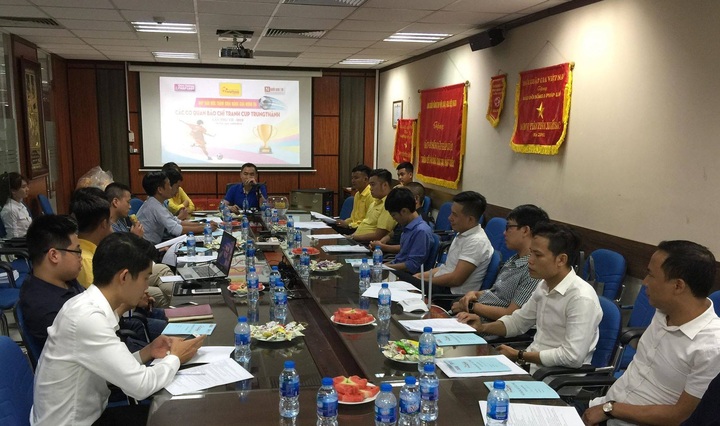 Báo Đời sống & Pháp luật tổ chức bốc thăm Giải bóng đá các cơ quan thông tấn báo chí Cup Trung Thành lần thứ VII - 2019