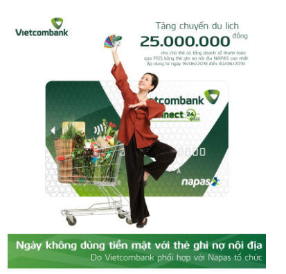 Hưởng ứng “Ngày không tiền mặt – 16/06/2019” cùng thẻ ghi nợ nội địa Vietcombank