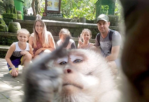 Khỉ cũng biết selfie và giơ ngón tay giữa gây bão mạng