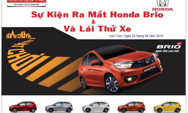 Kon Tum: Sự kiện ra mắt  mẫu xe siêu hot - Honda Brio