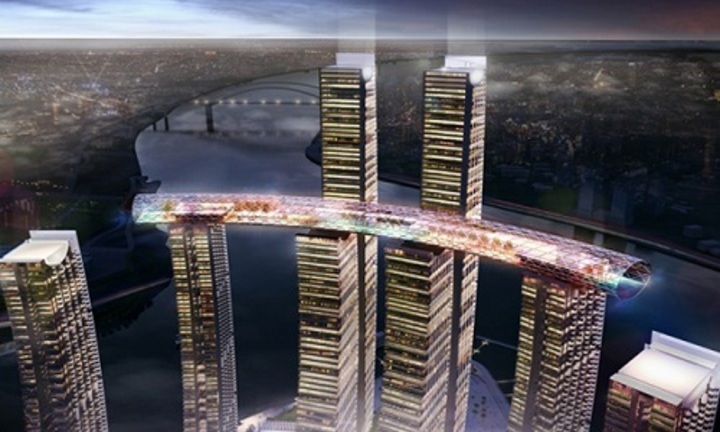 Video: Mục sở thị 8 tòa nhà chọc trời nối với nhau bằng cầu trên không