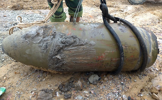 Nghệ An: Phát hiện quả bom
