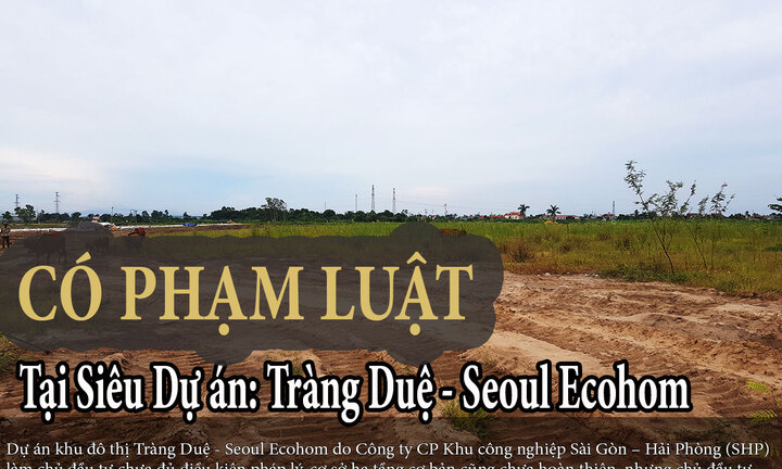 Cận cảnh Khu đô thị Tràng Duệ – Seoul Eco Homes mở bán trái quy định