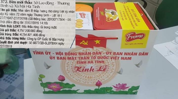 Đấu thầu lễ thắp hương thờ cúng liệt sĩ: Công ty Bảo Hưng trúng hàng loạt gói thầu bằng giá mời thầu