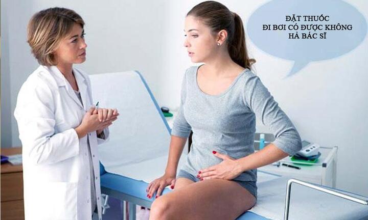 Đang đặt thuốc đi bơi có sao không?