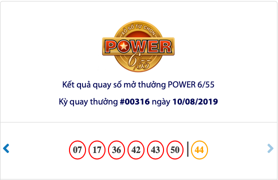 Kết quả xổ số Vietlott ngày 10/8/2019: 5 người tuột mất Jackpot hơn 42 tỷ đồng