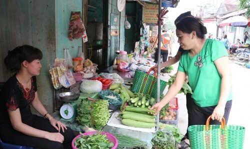 Nói không với túi nilon, chị em xách làn đi chợ