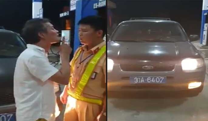 Video: Tài xế ô tô biển xanh chửi bới, tát CSGT Thanh Hoá